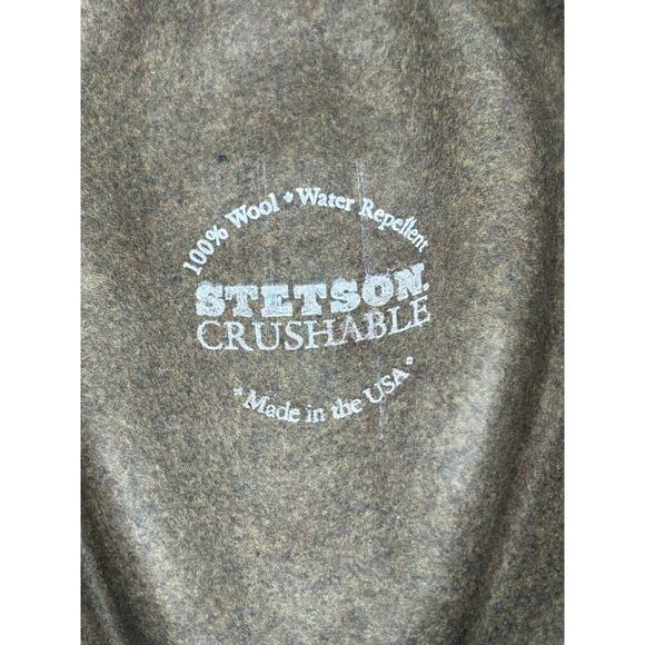 Stetson Hat Cowboy Fitted Mens X-Large Brown Wool Crushable Water Repellent USA - Picture 10 of 16